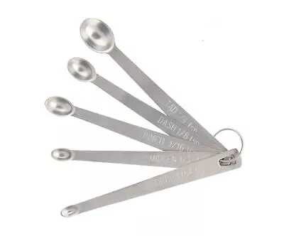 LIUSM Mini Measuring Spoons SetStainless Steel Measuring Spoons Set (Set Of 5) • $10.19