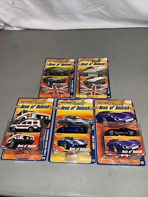 Lot Of 5 2006 2007 Matchbox Best Of British Jaguar XK Land Rover Ford GT40 TVR • $23.74