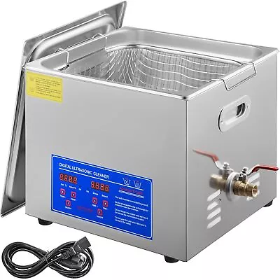 15L Stainless Ultrasonic Cleaner Cleaning Equipment Industry Heated W/ Timer • $152.90