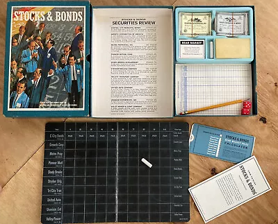 Vintage 3M Company Stocks & Bonds Stock Market Game For Investors & Speculators • $37