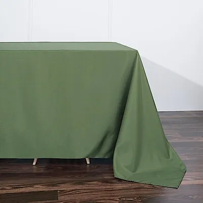 MOSS GREEN Polyester 90x132  Rectangle TABLECLOTHS Wedding Supplies Linens • $11.78