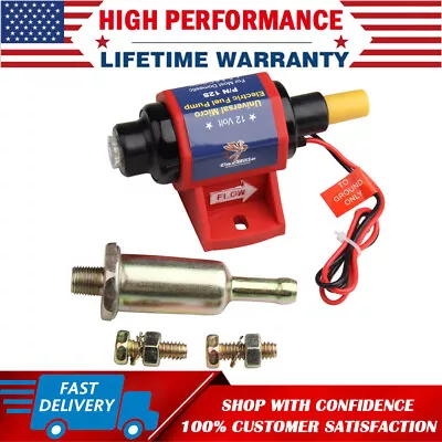 $23.99 • Buy Electric Fuel Pump Carburetor 4-7PSI 12V Universal Low Pressure Gas Gasoline 12S