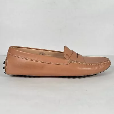 Tod's Gommino Driving Loafers Womens Size 38 US 8 Blush Pink Moccasin Shoes • $84.99