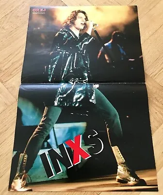 INXS 1990 Michael Hutchence Poster Swedish Music Magazine Okej Vintage • $13