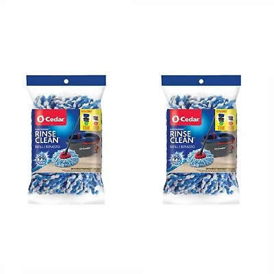 ( 2 Pack ) New O-Cedar EasyWring Rinse Clean Spin Mop Refills • $16.99