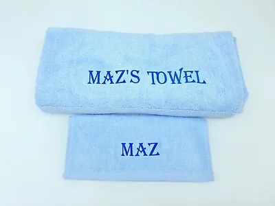£3.99 • Buy Personalised Embroidered Towel Gift Name Hand Bath Sheet Face Cloth