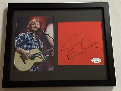 Ed Sheeran Autographed Signed Framed Art Card With Jsa Coa # Uu32392 • $90