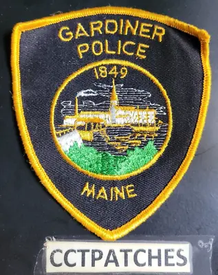 Gardiner Maine Police Shoulder Patch Me • $9.99