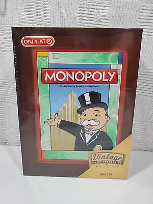 Monopoly Wood Box Vintage Game Exclusively At Target Sealed NEW! HTF RARE • $99.99