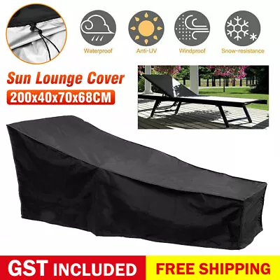 $20.21 • Buy Cover Heavy Duty Sun Lounge Covers Waterproof Bed Chair Cover Outdoor Furniture