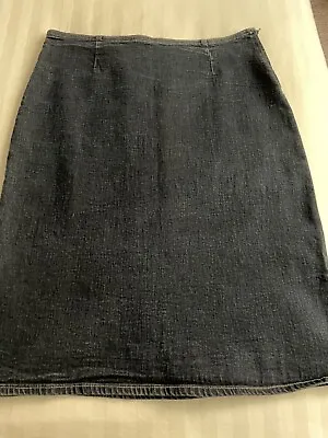 Vitamina Jeans Dark Denim A-Line Skirt  Italy Size 10 • $21