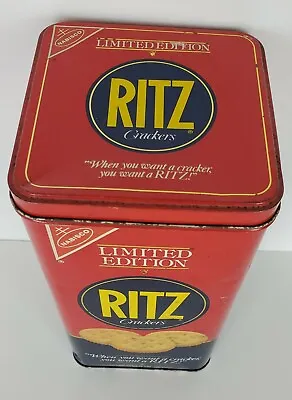Vintage 1987 Nabisco RITZ Cracker Tin ~ Limited Edition Tin (B8) • $12
