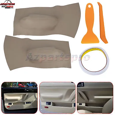 Fit For Volkswagen Beetle 98-10 Beige Door Panel Insert Cards Leather Synthetic • $13.95