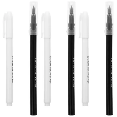  6 Pcs Plastic Can Be Food Coloring Pen Baking Mark Pens Edible Marking • £12.35