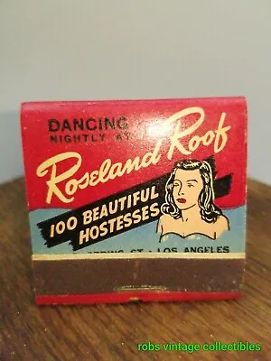 Matchbook  Roseland Roof Taxi Dance Hall Los Angeles California Vintage  • $16