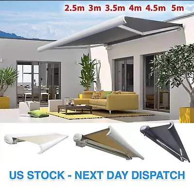 INT500 - INTSHADE LLC Garden Patio Retractable Awnings Canopy - Full Cassette • $2610