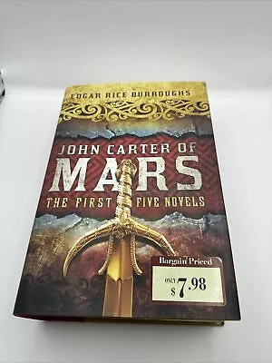 Edgar Rice Burroughs John Carter Of Mars First Five Novels Of The Series • $17.74