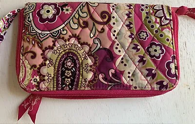 Vera Bradley Very Berry Paisley Zip Around Wallet • $6.49