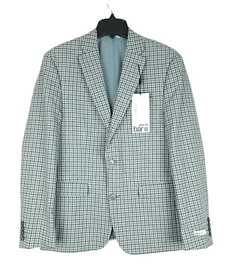 Bar III Men's Slim-Fit Stretch Sport Coat Blazer Grey Check 42R NWT • $52.46