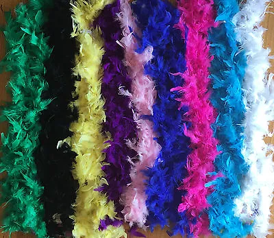 $5.95 • Buy Feather Boa Stripe Fluffy Party Costume Fancy Dress Up Craft Party Wedding Decor