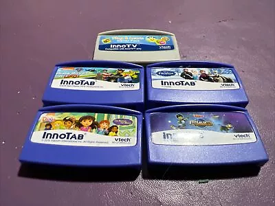 VTech InnoTV 5 Game Cartridge Lot  — Disney’s Frozen Paw Patrol Dora + More • $12.99