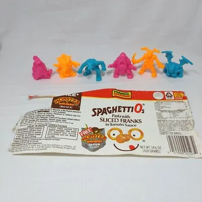 Vintage Monster In My Pocket MimP Series 2 Spaghetti O's Promo Lot + Label/form • $59.99