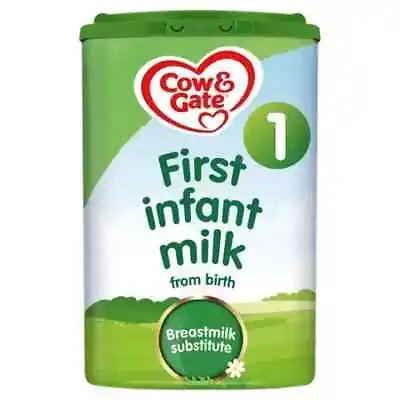 NEW: Cow & Gate 1 First Infant Baby Milk Powder Formula - Birth 0-12 Months 800g • £14.99