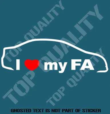 $5.50 • Buy I Love My Fa Decal Sticker To Suit Honda Jdm Rally Drift Decals Stickers