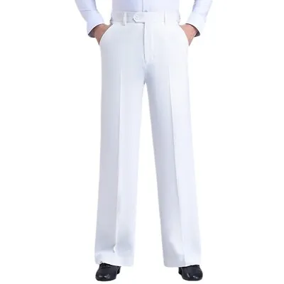 Men Dancing Pants Trousers Latin Slacks Modern Ballroom Stage Dancewear Baggy • $44.64