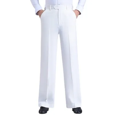 Men Professional Latin Modern Dance Pants Loose Straight Dance Practice Trousers • $45.99