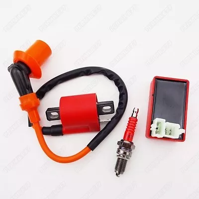 $18.50 • Buy Racing Ignition Coil CDI Spark Plug D8TC CG 125 150 200 250cc ATV Quad Dirt Bike