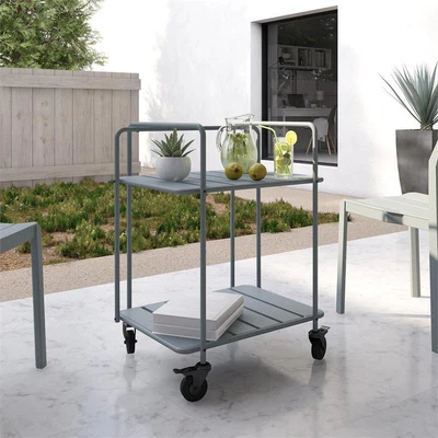 $87.56 • Buy Novogratz Poolside Gossip Collection Penelope Outdoor/Indoor Cart In Gray