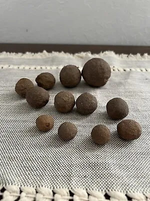 RARE Moqui Marbles •  Iron Concretions • 12 Total 1.5” To 0.5” • $25