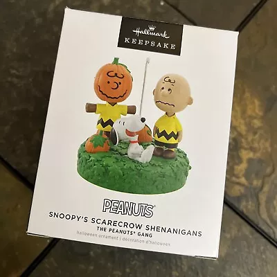 Hallmark Keepsake - Snoopy's Scarecrow Shenanigans - 2022 **NEW / FREE SHIP** • $14.99