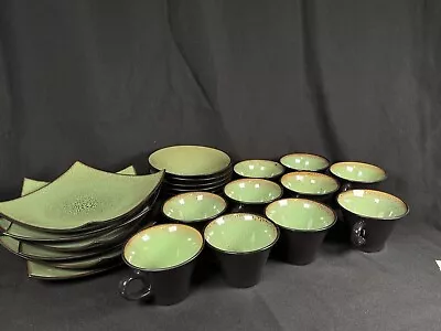 22 Piece Fusion Wasabi Gabbay Lot 6 Salad Plates 6 Bowls 10 Mugs • $49.95