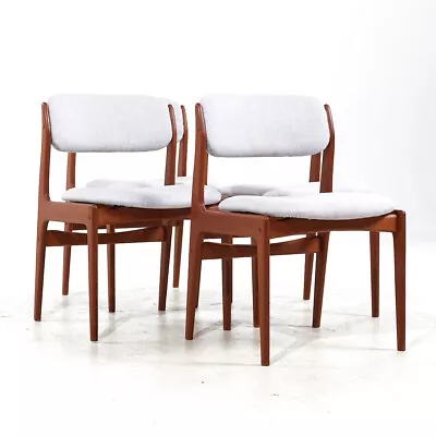 Erik Buch Mid Century Danish Teak Dining Chairs - Set Of 4 • $2847