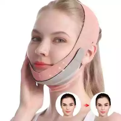 V Line Face Slimming Double Chin Reducer Mask Lifting Belt Anti-Wrinkle Chin • $8.29