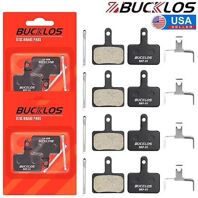 1/2/4 Pair BUCKLOS Disc Brake Pads Resin/Semi-Metal Fit TRP Tektro Shimano Deore • $7.99