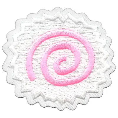 Narutomaki Naruto Pink Fish Cake Embroidered Iron On Patch • $18.51