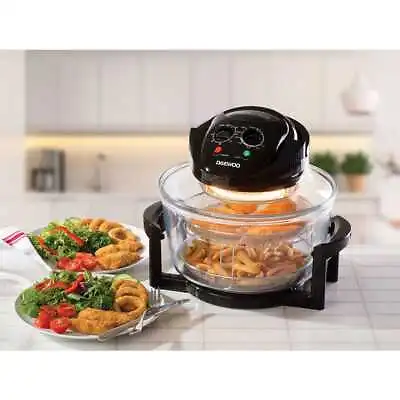  17L Halogen Self-Cleaning 1300W Air Fryer Low Fat Oven With 5L Extender Ring • £49.43