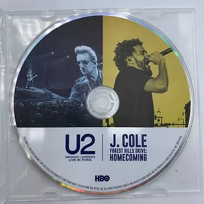 U2 Live In Paris / J Cole Forest Hills Drive Homecoming DVD DISC ONLY HBO Promo • $11.95