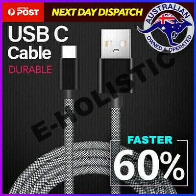 $21.95 • Buy 2m 3m Type C USB C 3.1 FAST CHARGE Charger Cable For Samsung S22 Note20 Z Fold