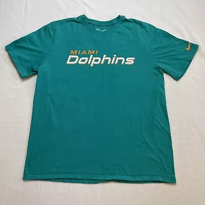 The Nike Tee NFL Miami Dolphins T Shirt Mens XL Short Sleeve Teal Blue • $14.99