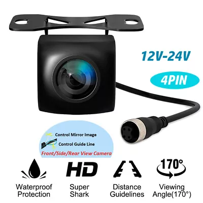 4Pin Plug 170° Car Rear View Backup Camera Reverse HD Night Vision Waterproof • $23.90