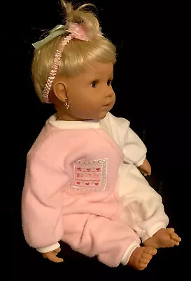 Berenguer Boutique La Baby 20  Baby Girl Doll Blond Hair Blue Eyes Realistic EUC • $39.20