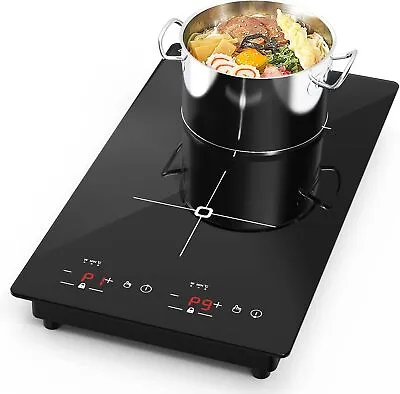 Induction Cooktop Built-in 2 Burner Electric Stove Top Touch Control 110V 2300w • $123.49