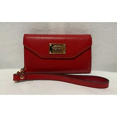 Michael Kors Wallet Clutch For Cell Phone IPhone 5 IPhone 5s Wristlet Red • $14.99