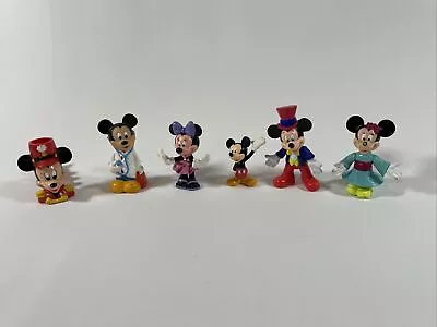 LOT 6 Disney Mickey Minnie Mouse Toy Figures Epcot Center ￼Walt Flute Doctor • $10.76