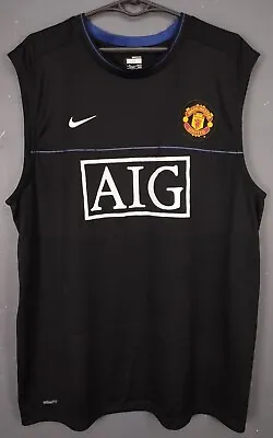 Mens Manchester United 2008/2009 Sleeveless Shirt Jersey Soccer Football Size Xl • $47.99