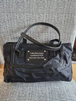 Handbag. Calvin Klein Black Polyurethane Multi Use 3 Section • £4